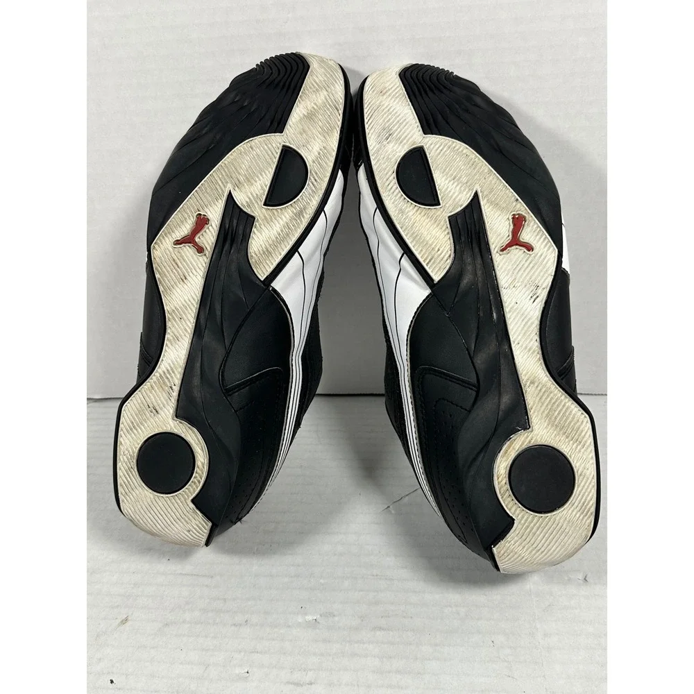 Puma Redon Bungee Mens 11.5 Black White Red Running Shoes 388167-02